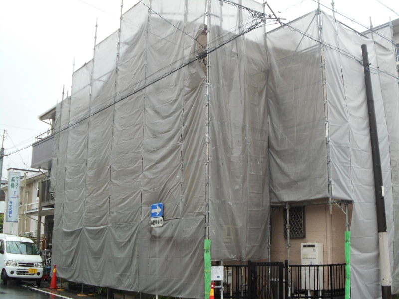 超高耐久な無機塗料で外壁塗装　名古屋市中村区