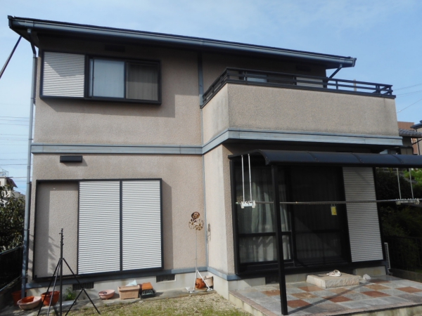 セキスイさんの住宅を下地密着強化して外壁と屋根塗装　名古屋市北区