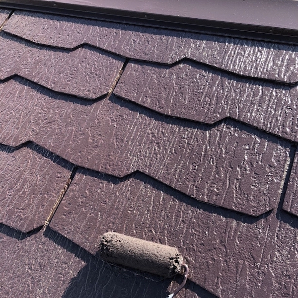 無機UV塗料で屋根塗装、外壁ツートンカラー仕上げ塗装　春日井市