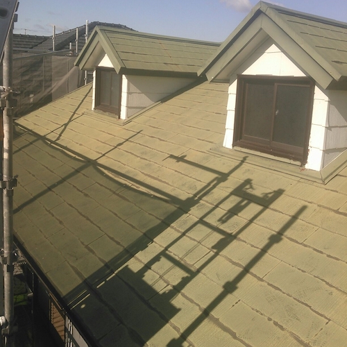 雨漏りする天窓（トップライト）を撤去して金属屋根に改修 名古屋市緑区