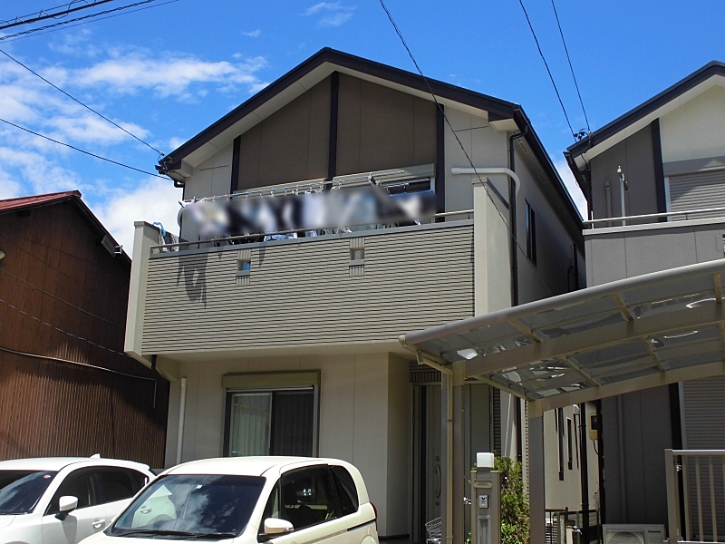 ジョリパット塗り替え、屋根塗装でスタイリッシュな外観に 名古屋市中村区