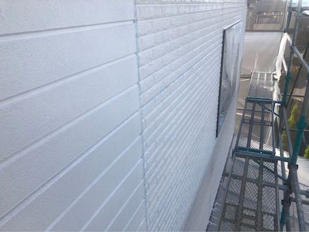 白×グレーのツートンでALC外壁塗装。スタイリッシュな仕上がりに　名古屋市天白区