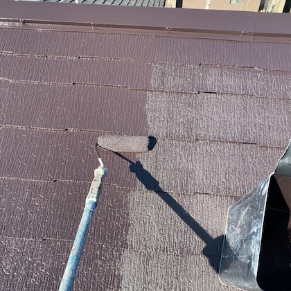 耐用年数の長い塗料セミフロンスーパーシリーズで屋根と外壁塗装　名古屋市天白区