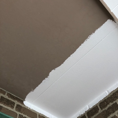 ブラウン×ホワイトに色変更したモダンな屋根外壁塗装　名古屋市南区