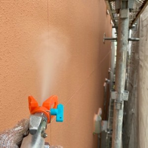 艶（ツヤ）なしマットな仕上がりの外壁塗装とベランダFRP防水　名古屋市天白区