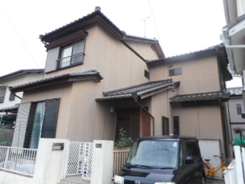 お家の不具合箇所を交換修理して日本ペイント人気塗料にて外壁塗装　尾張旭市