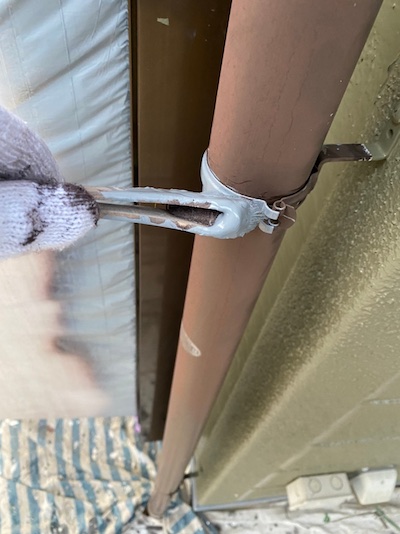 和風住宅の木部あく洗い、つやを抑えたリシン外壁塗装　碧南市