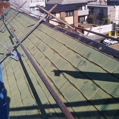 人気ベージュ色と上品な多彩仕上げ！洋風住宅塗装と屋根カバー工法　名古屋市中川区