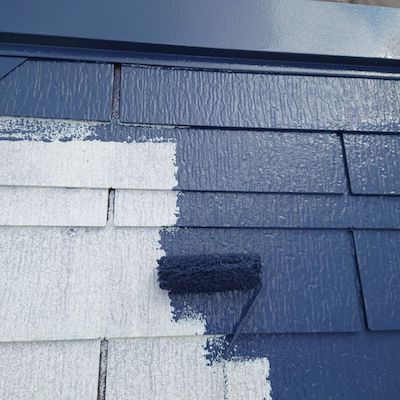 青を基調とした配色がお洒落な大和ハウス住宅の屋根外壁塗り替え！ 名古屋市天白区