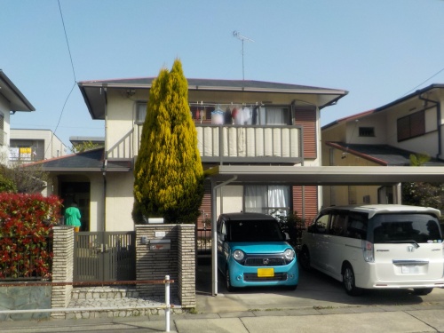 モノトーン系のシンプルモダンに屋根・外壁塗り替え　名古屋市緑区