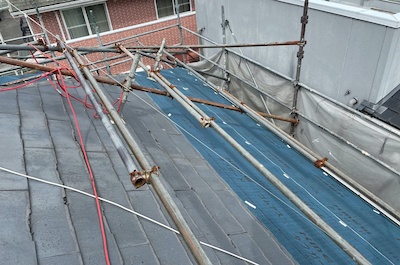 パミール屋根の屋根リフォームと、カビ汚れを洗浄し外壁塗装　名古屋市緑区