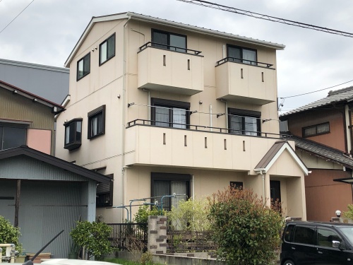 3階建て屋根には遮熱効果のある塗料で快適に過ごせる塗り替えプラン　名古屋市緑区