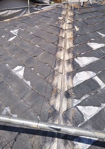 屋根の剥がれ、外壁の浮き補修、屋根リフォームと外壁塗り替え　春日井市