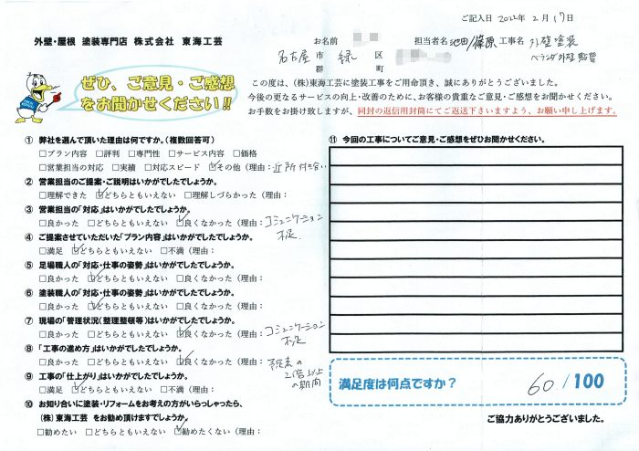 ご近所付き合いから