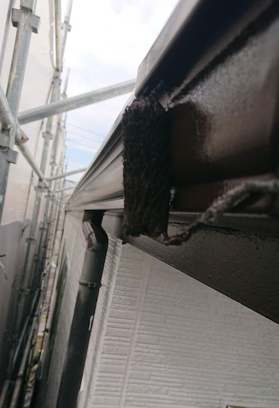 ベランダの茶色がアクセント！屋根・外壁塗り替え　名古屋市天白区