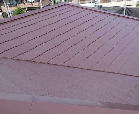 色あせと変色したサイディングと屋根の塗り替え　名古屋市緑区