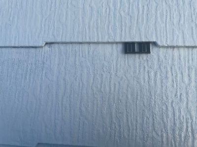 3色使い外壁塗り替え！ブルー×アクセントのベージュグレーの相性抜群　名古屋市天白区