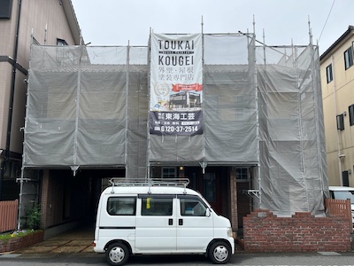レンガ風（タイル）サイディング外壁をおしゃれに塗り替え　岐阜市