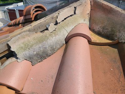 外壁塗装と一緒に屋根漆喰補修、屋上防水の下地処理を徹底的に！名古屋市守山区