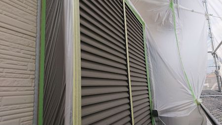 屋根瓦の漆喰補修と外壁をグリーン系へ大胆に色変した塗り替え　名古屋市天白区