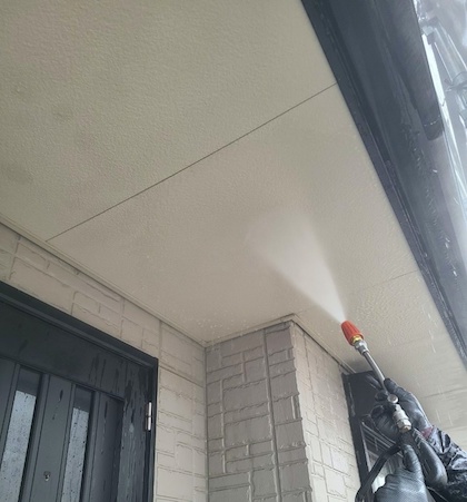 屋根・外壁塗り替え、ベランダのウレタン防水（通気緩衝工法）工事　東郷町