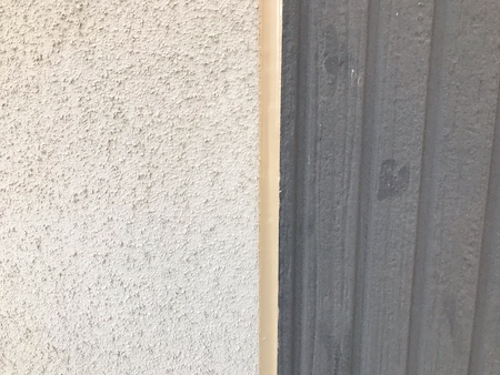 やさしい風合いに仕上がったリシン仕上げ外壁の塗り替え・屋根塗装　名古屋市緑区