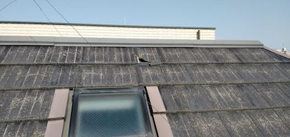 外壁の色を上下に塗り替え、屋根の補修・塗装　名古屋市千種区