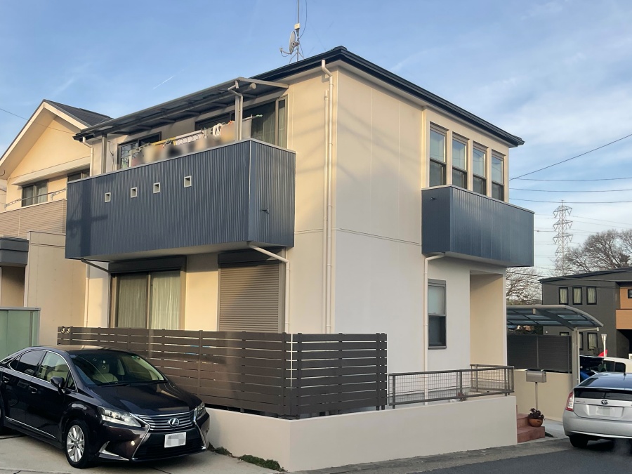 新築時の雰囲気を活かしたウッドフレンズ住宅の屋根・外壁塗装　名古屋市緑区