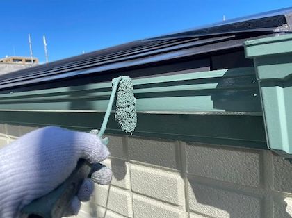 社屋の屋根・外壁塗り替え工事　外階段の塗装、塩ビシート防水　名古屋市西区