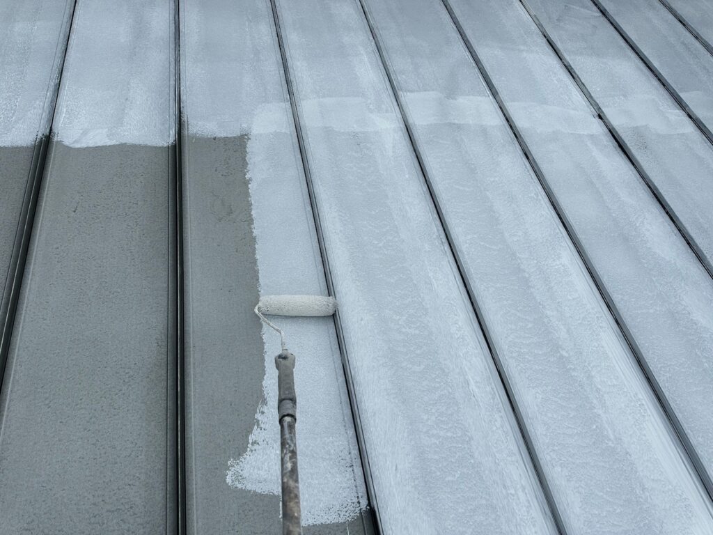 錆止めの下塗り