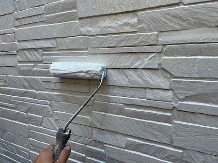 サイディング外壁をクリア（クリヤー）塗料で塗り替え　名古屋市中村区