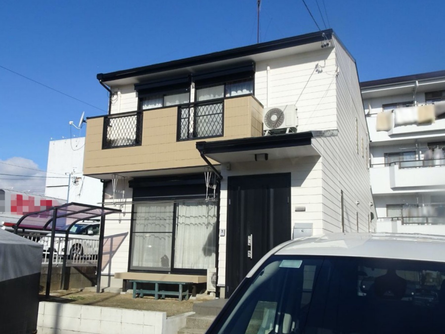 アクセント面の色合い変えて屋根外壁塗り替え　名古屋市天白区