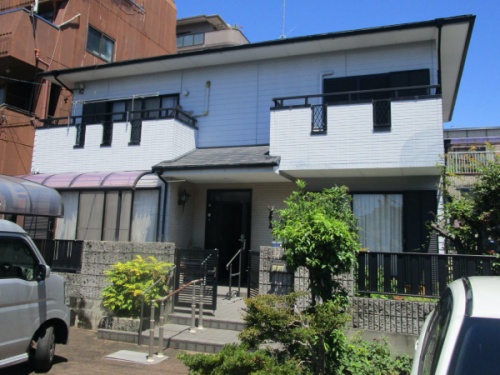高耐候性塗料で外壁塗装、ベランダ防水工事　名古屋市昭和区