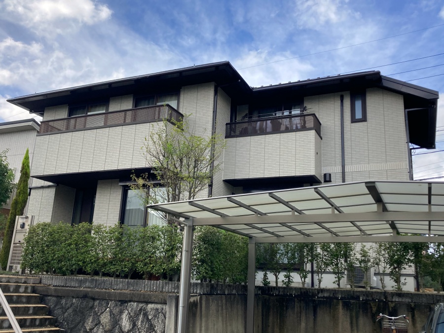 ミサワホームのメンテナンス！サイディング外壁クリヤー（クリア）塗装　春日井市