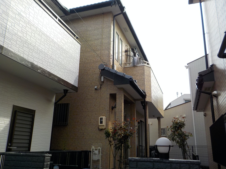 意匠性サイディングの模様を活かすクリヤー外壁塗装　名古屋市瑞穂区