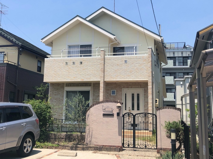 レンガタイル張り外壁リフォーム・外壁屋根塗装と防水工事　名古屋市天白区