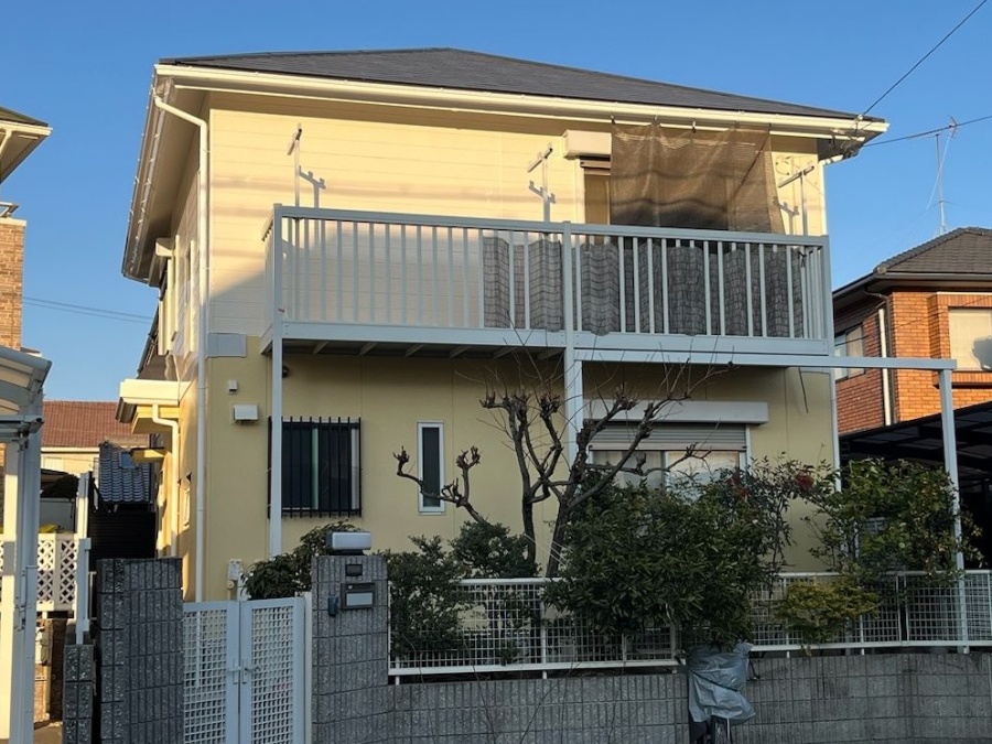 外壁上下の色を反転してイメージ一新！ミサワホーム外壁屋根塗装_名古屋市緑区
