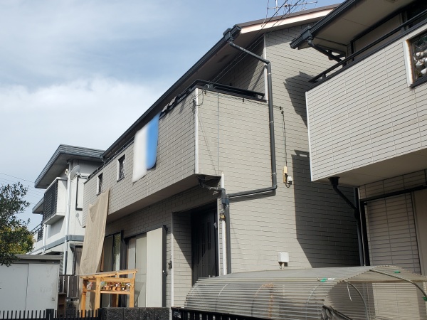 深みのあるネイビー色にガラリと一新!屋根外壁塗装_名古屋市港区
