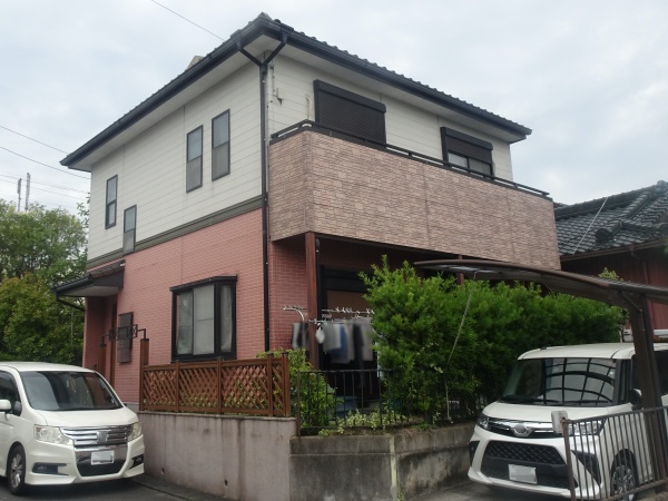 モダンおしゃれなツートンカラーに外壁塗装・瓦屋根漆喰工事_豊明市