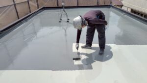 名古屋市緑区で屋上のウレタン防水工事を行いました…の件　緑区W様邸　