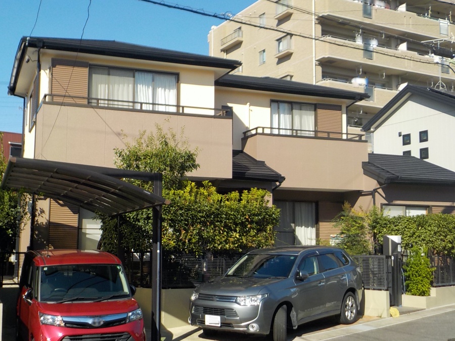 屋根リフォーム（カバー工法）外壁塗装とベランダ防水工事_名古屋市緑区
