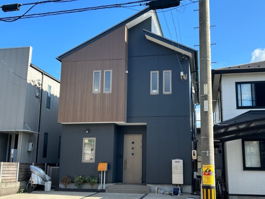 おしゃれなツートンカラーに塗り替え！外壁・屋根塗装_名古屋市天白区