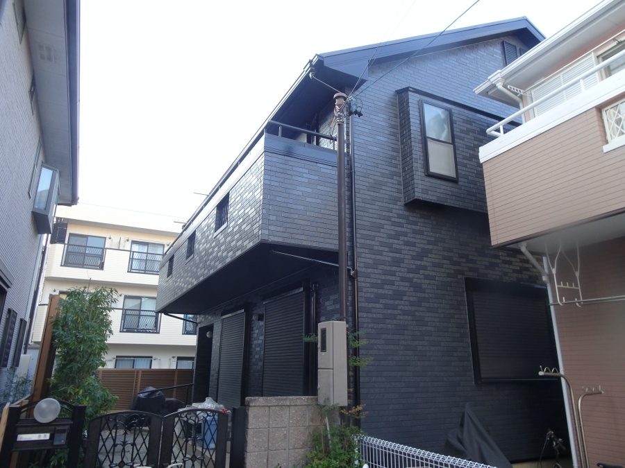ツートンからワントーンに外壁塗装・屋根塗装_名古屋市天白区