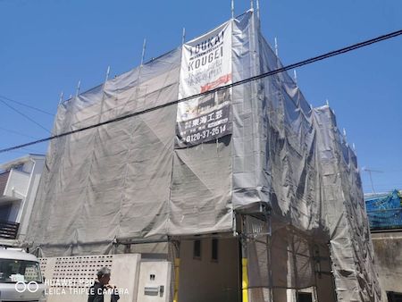 スタイリッシュに映える!くすみグレーの外壁塗装 名古屋市緑区
