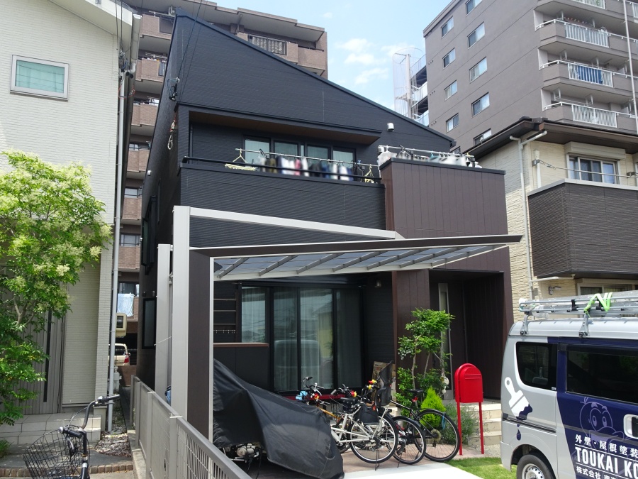 名古屋市瑞穂区屋根外壁塗り替え後
