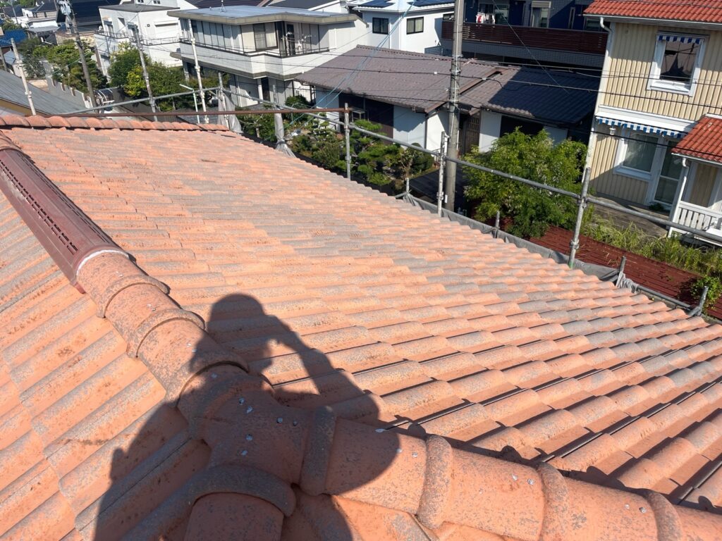 モニエル瓦屋根施工前