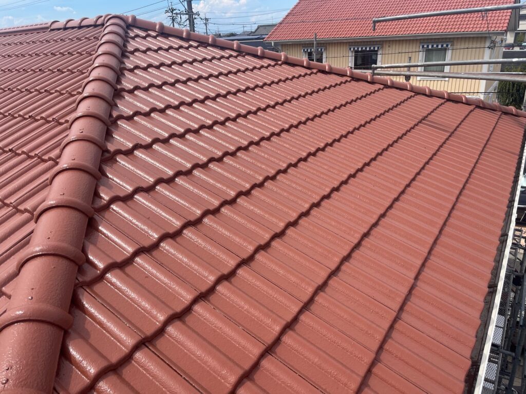 モニエル瓦屋根施工後