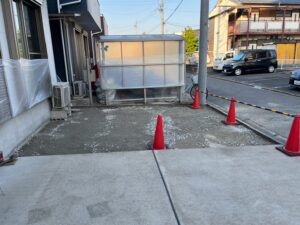 駐車場の土間コン工事