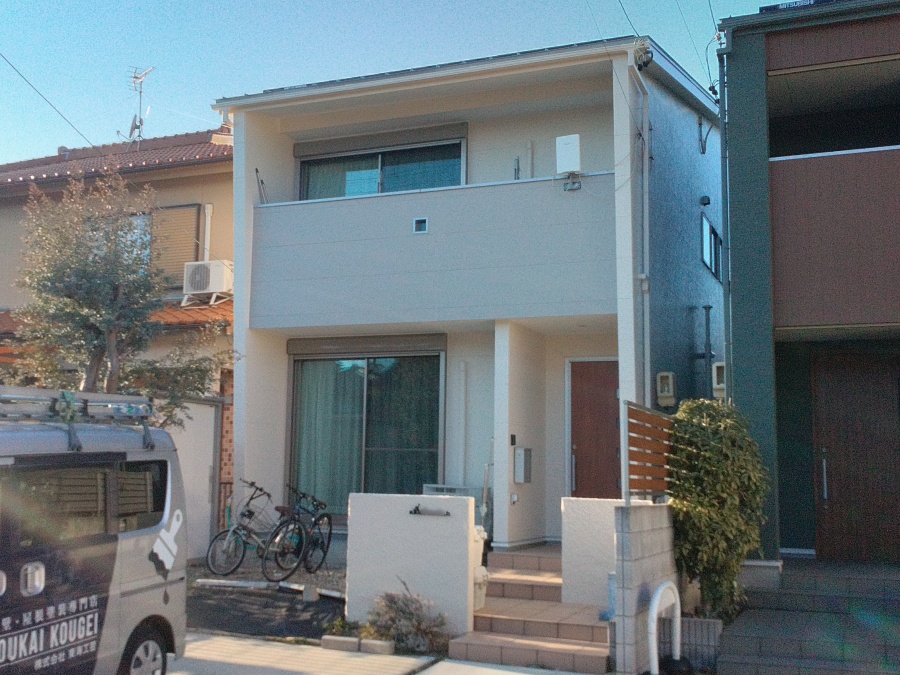 ウッドフレンズ住宅の屋根塗装、外壁塗装、門塀塗装　名古屋市守山区