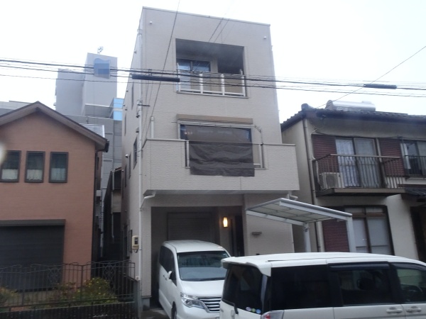 3階建て住宅の外壁塗装とベランダ防水工事　名古屋市東区
